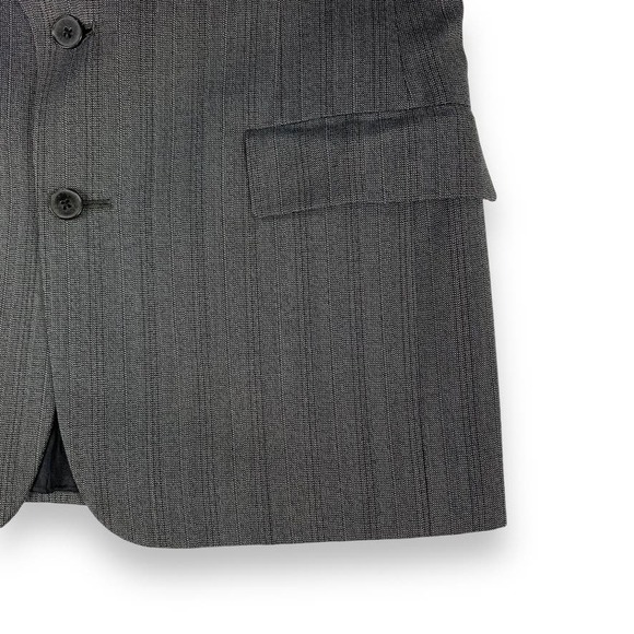 Vintage Christian Dior Monsieur Gray Striped Two Piece Suit TINY FLAW - Picture 7 of 14